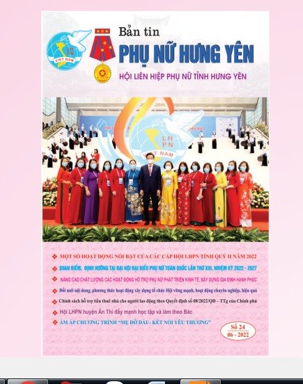 Bản tin Phụ nữ Hưng Yên số 24