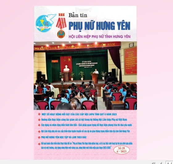 Bản tin Phụ nữ Hưng Yên số 28